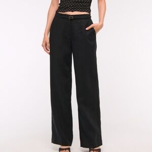 Abercrombie & Fitch Black Wide Leg Pants